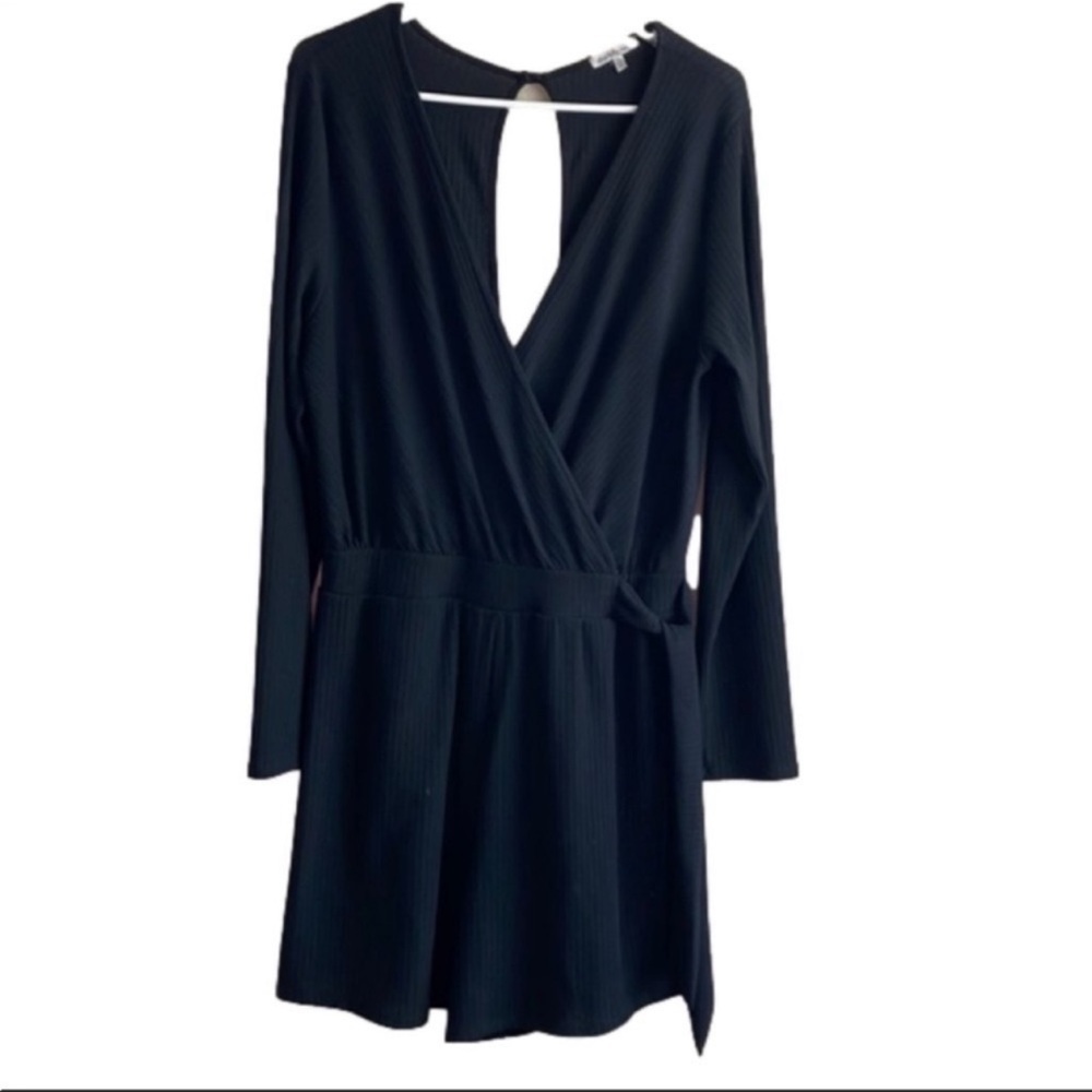 Charlotte Russe Long Sleeve Romper with Side Belt ~ Used ~ Size: XL